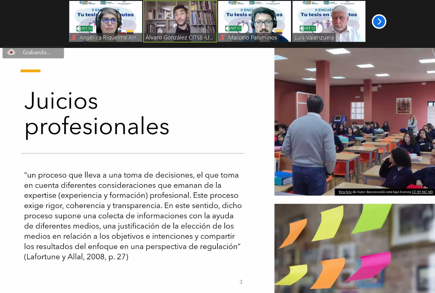 Escuela de Educación Inicial Tesis en 3 minutos UCSH