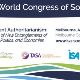 Congreso Mundial de Sociología organizado por la Asociación Internacional de Sociología (ISA) realizado en la ciudad de Melbourne (Australia)