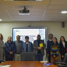 Integrantes del equipo de trabajo de la Mesa institucional de DD.HH UCSH
