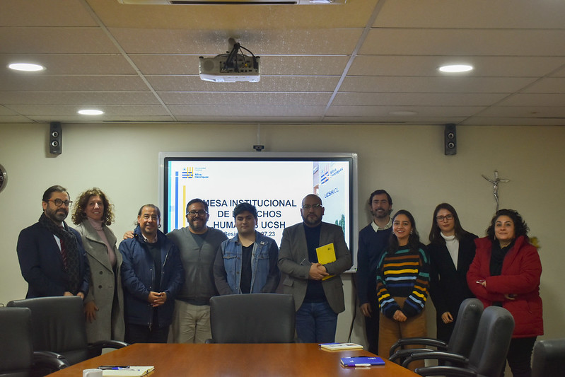 Integrantes del equipo de trabajo de la Mesa institucional de DD.HH UCSH