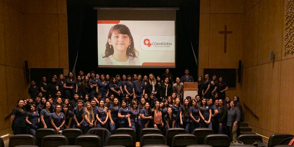 Estudiantes de Enfermería UCSH participan de Jornadas de capacitación de monitores en prevención de quemaduras infantojuveniles COANIQUEM realizada en campus Lo Cañas.